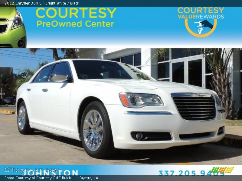 Bright White / Black 2012 Chrysler 300 C
