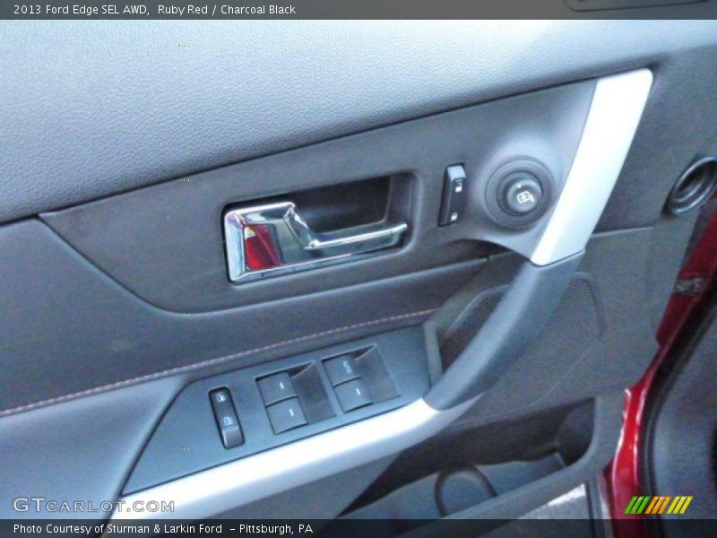 Ruby Red / Charcoal Black 2013 Ford Edge SEL AWD