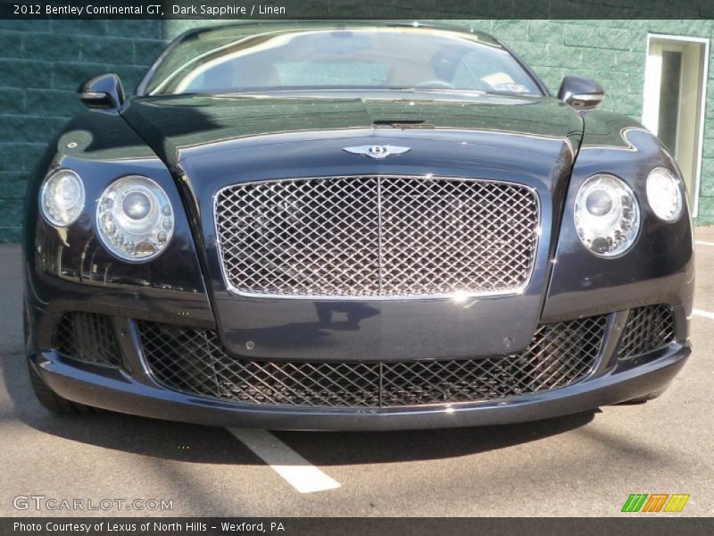 Dark Sapphire / Linen 2012 Bentley Continental GT