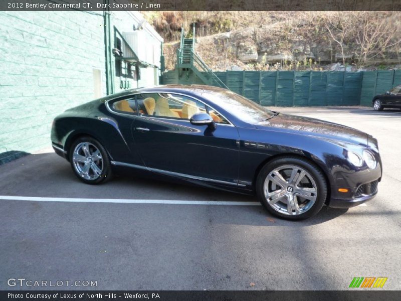 Dark Sapphire / Linen 2012 Bentley Continental GT