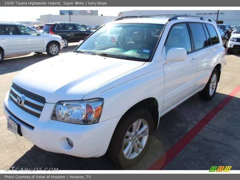 Super White / Ivory Beige 2006 Toyota Highlander Hybrid