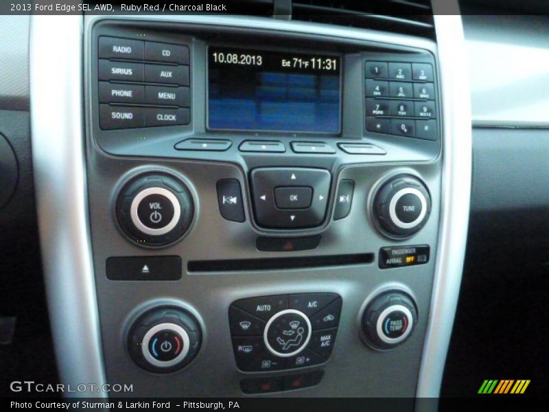 Ruby Red / Charcoal Black 2013 Ford Edge SEL AWD