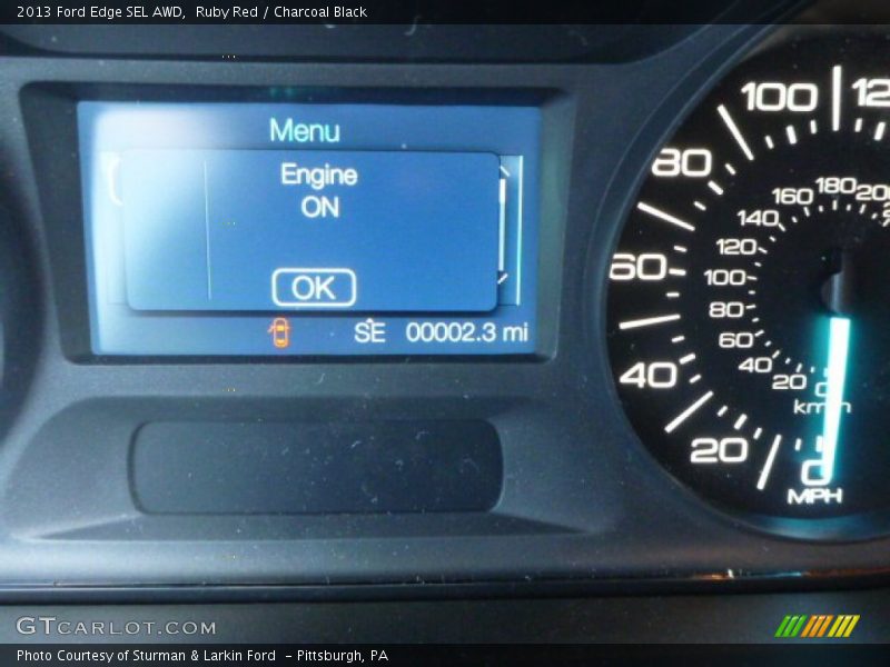 Ruby Red / Charcoal Black 2013 Ford Edge SEL AWD