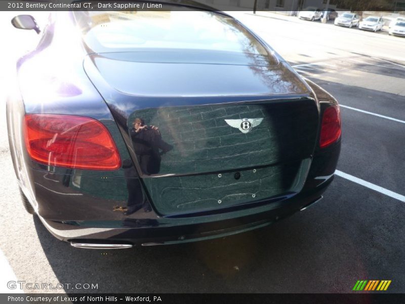 Dark Sapphire / Linen 2012 Bentley Continental GT