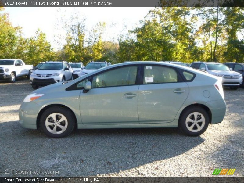 Sea Glass Pearl / Misty Gray 2013 Toyota Prius Two Hybrid