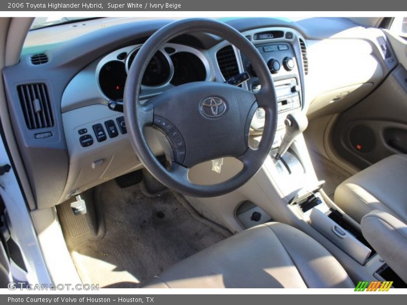 Super White / Ivory Beige 2006 Toyota Highlander Hybrid