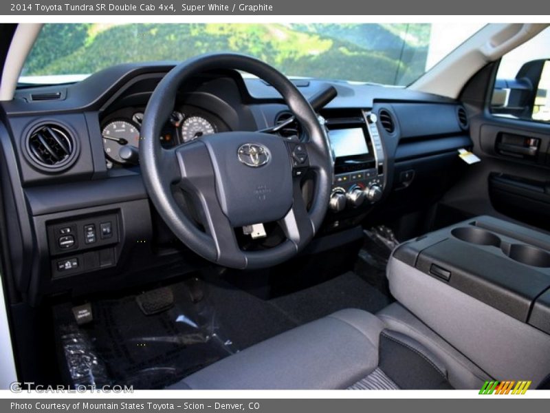 Super White / Graphite 2014 Toyota Tundra SR Double Cab 4x4