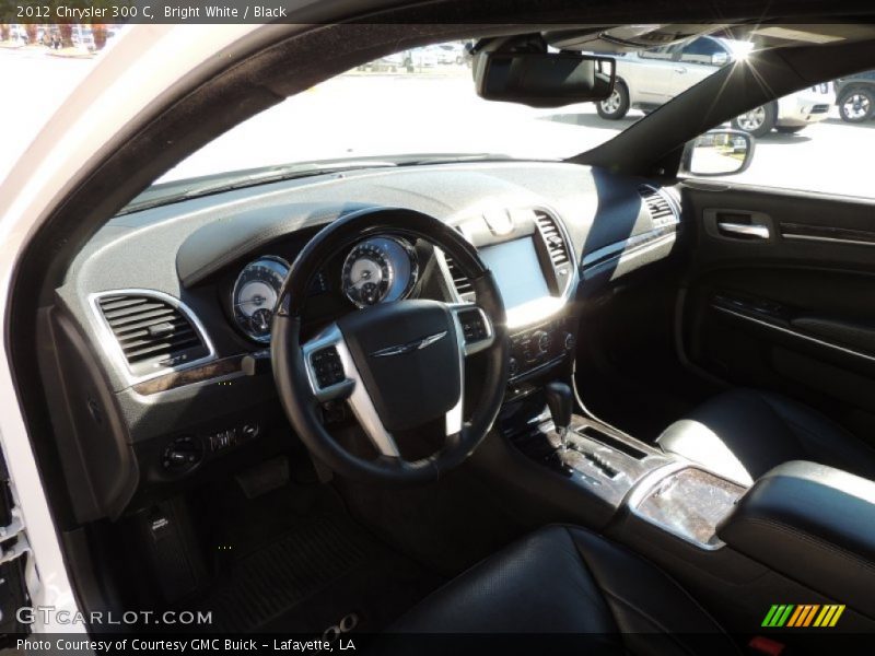 Bright White / Black 2012 Chrysler 300 C