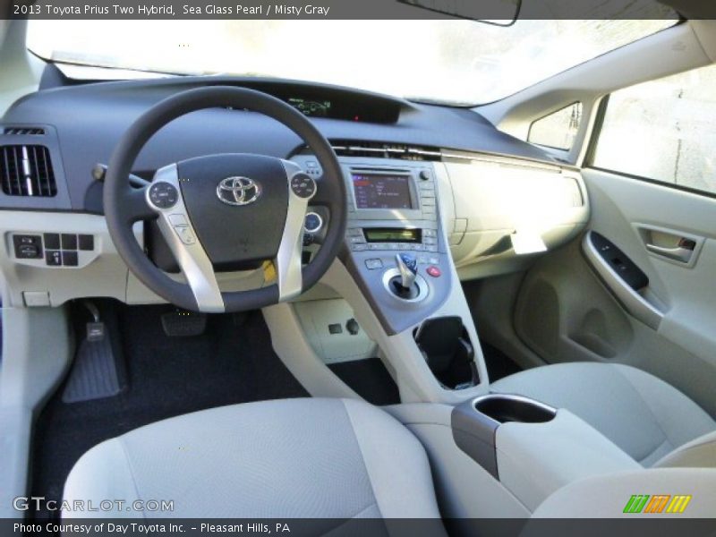 Sea Glass Pearl / Misty Gray 2013 Toyota Prius Two Hybrid