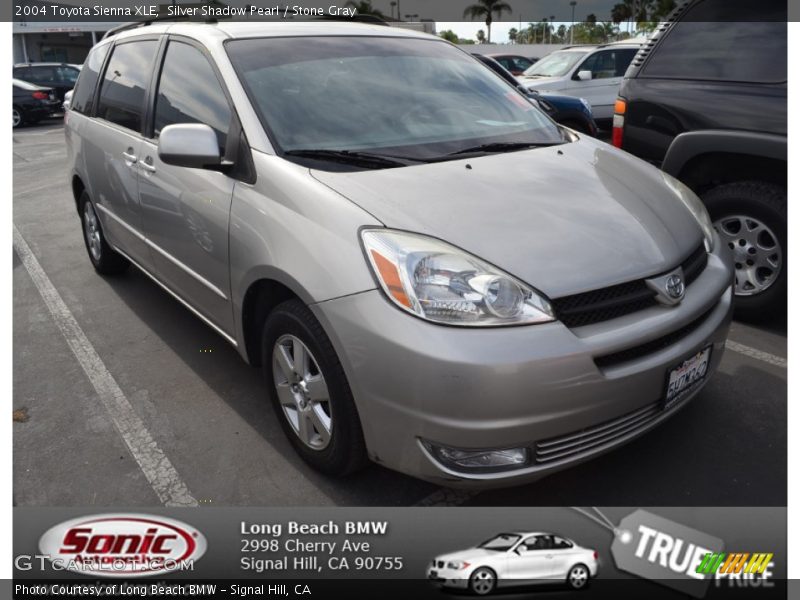 Silver Shadow Pearl / Stone Gray 2004 Toyota Sienna XLE