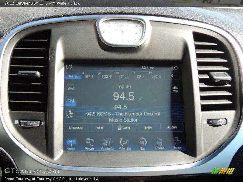Bright White / Black 2012 Chrysler 300 C