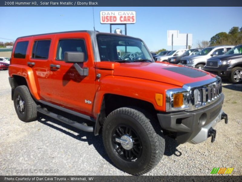 Solar Flare Metallic / Ebony Black 2008 Hummer H3