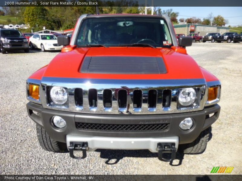 Solar Flare Metallic / Ebony Black 2008 Hummer H3