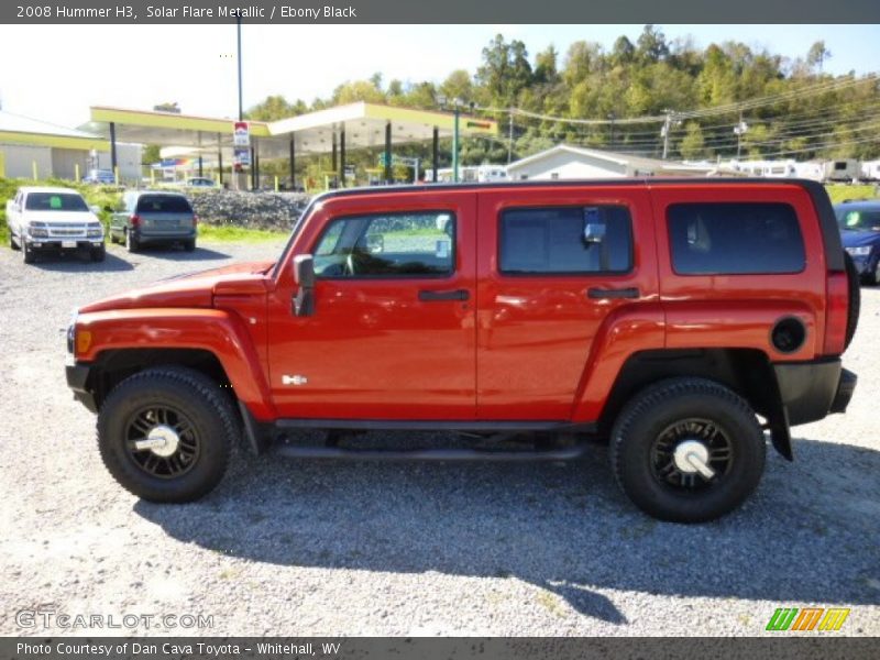 Solar Flare Metallic / Ebony Black 2008 Hummer H3