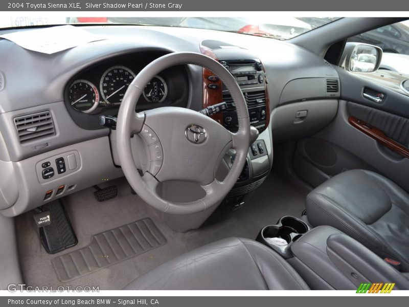 Silver Shadow Pearl / Stone Gray 2004 Toyota Sienna XLE