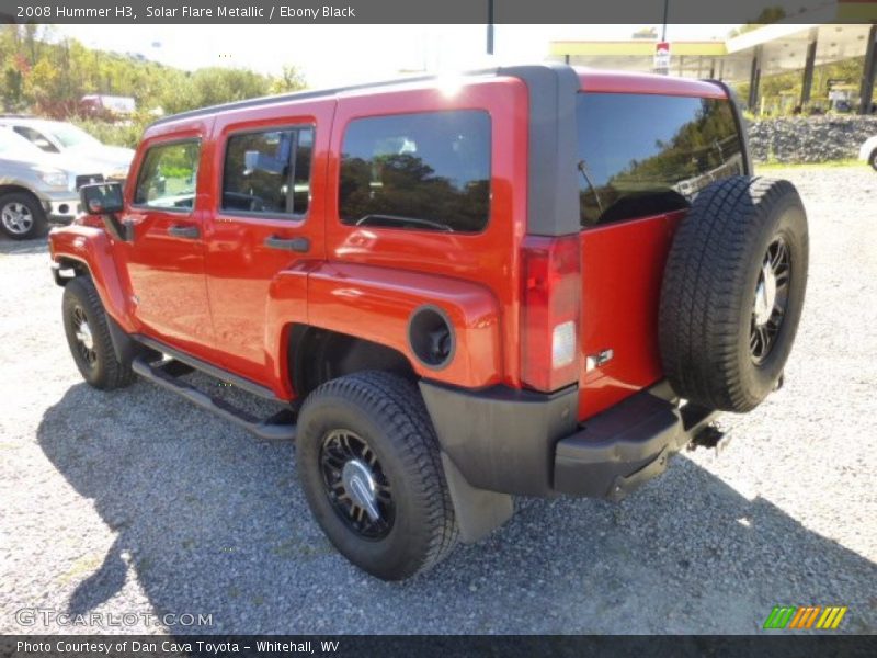 Solar Flare Metallic / Ebony Black 2008 Hummer H3
