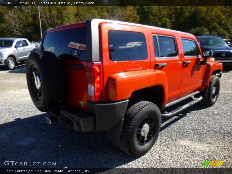 Solar Flare Metallic / Ebony Black 2008 Hummer H3
