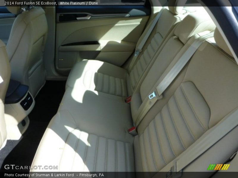 White Platinum / Dune 2014 Ford Fusion SE EcoBoost
