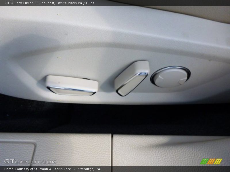 White Platinum / Dune 2014 Ford Fusion SE EcoBoost
