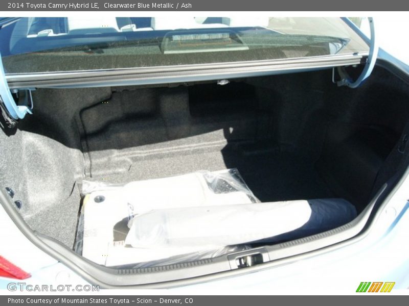Clearwater Blue Metallic / Ash 2014 Toyota Camry Hybrid LE