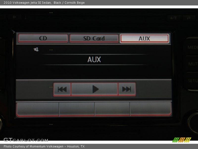 Black / Cornsilk Beige 2010 Volkswagen Jetta SE Sedan