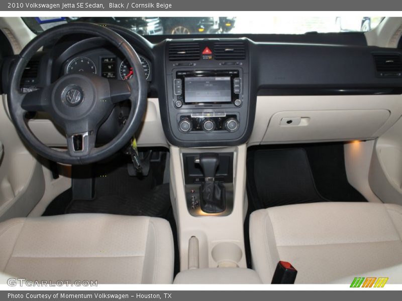 Black / Cornsilk Beige 2010 Volkswagen Jetta SE Sedan