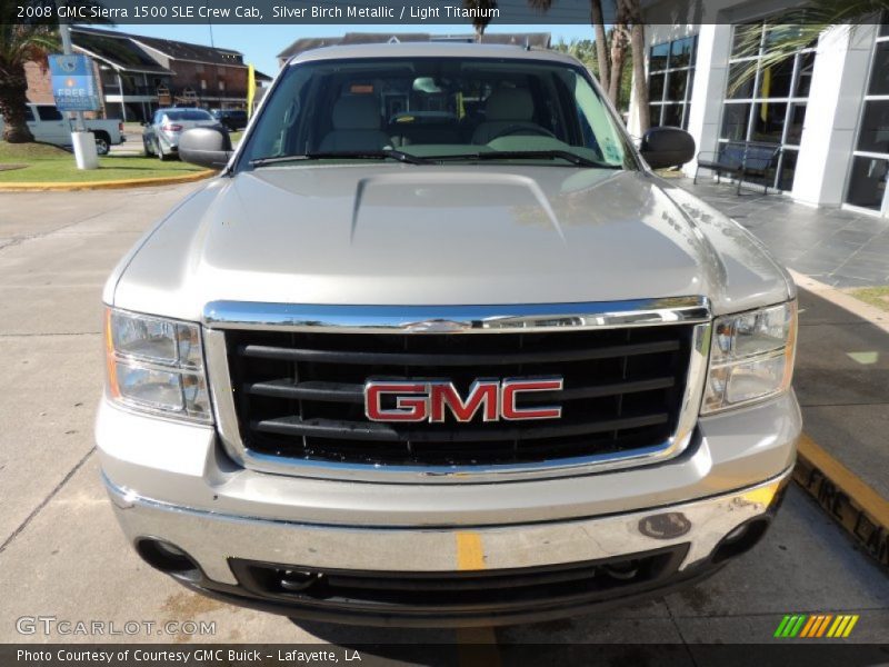 Silver Birch Metallic / Light Titanium 2008 GMC Sierra 1500 SLE Crew Cab