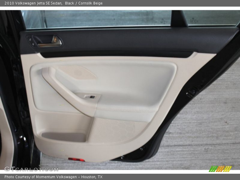 Black / Cornsilk Beige 2010 Volkswagen Jetta SE Sedan