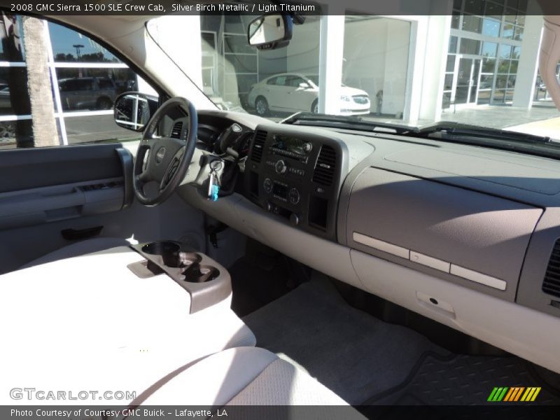 Silver Birch Metallic / Light Titanium 2008 GMC Sierra 1500 SLE Crew Cab