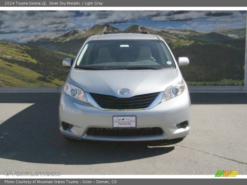Silver Sky Metallic / Light Gray 2014 Toyota Sienna LE