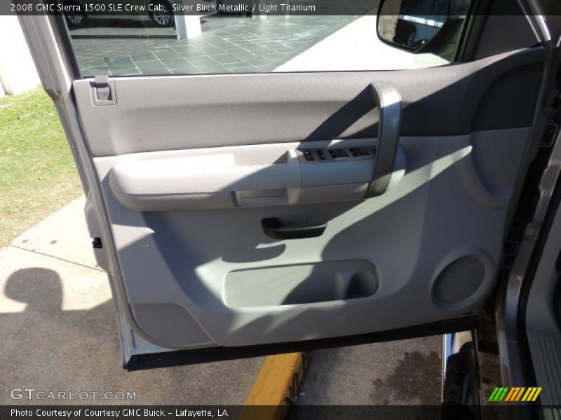 Silver Birch Metallic / Light Titanium 2008 GMC Sierra 1500 SLE Crew Cab