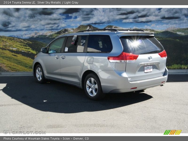 Silver Sky Metallic / Light Gray 2014 Toyota Sienna LE