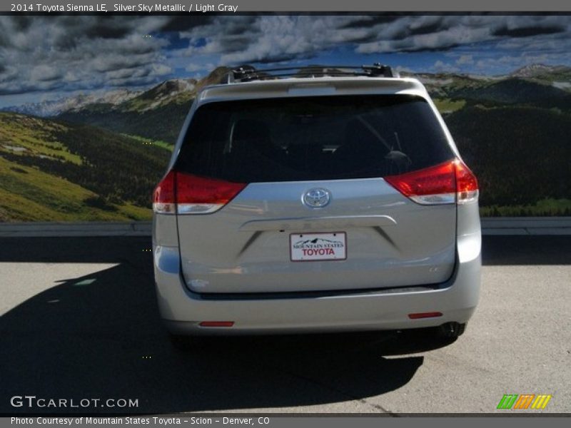 Silver Sky Metallic / Light Gray 2014 Toyota Sienna LE