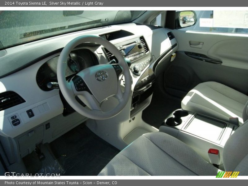 Silver Sky Metallic / Light Gray 2014 Toyota Sienna LE