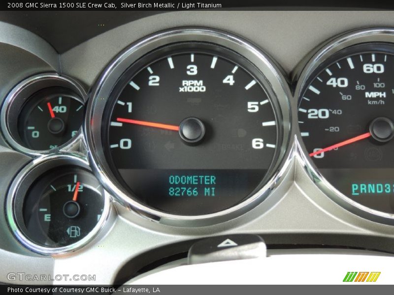Silver Birch Metallic / Light Titanium 2008 GMC Sierra 1500 SLE Crew Cab