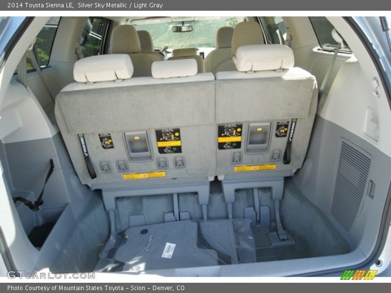 Silver Sky Metallic / Light Gray 2014 Toyota Sienna LE