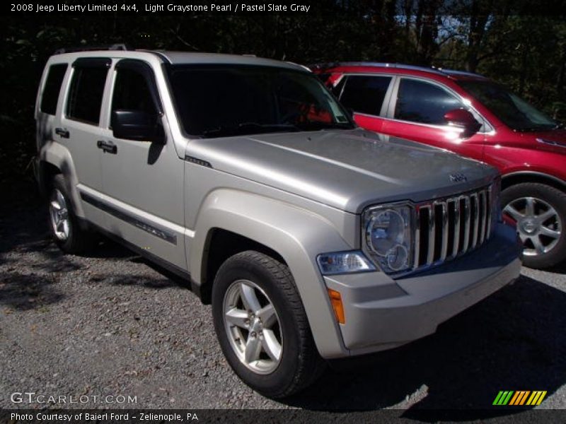 Light Graystone Pearl / Pastel Slate Gray 2008 Jeep Liberty Limited 4x4