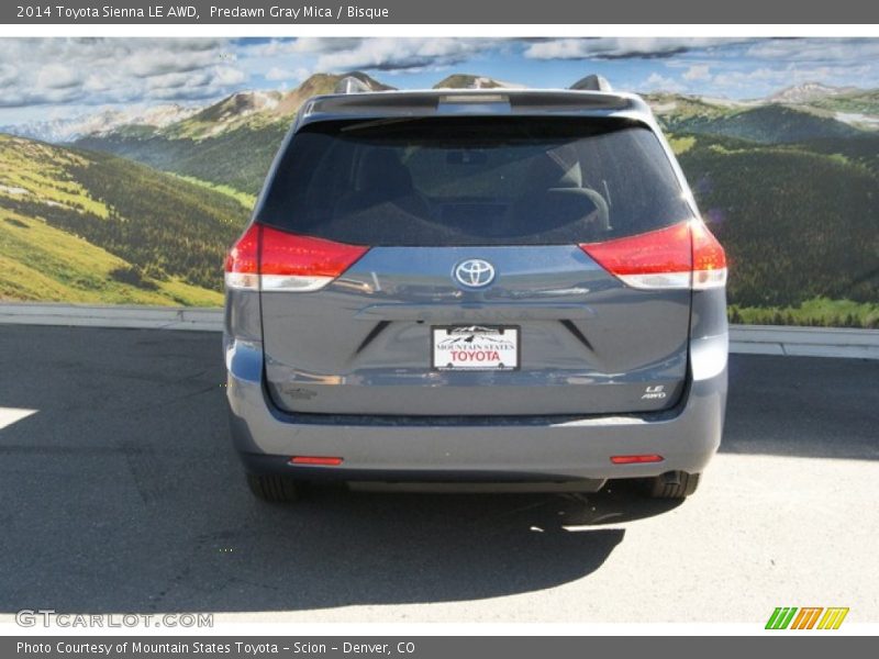 Predawn Gray Mica / Bisque 2014 Toyota Sienna LE AWD