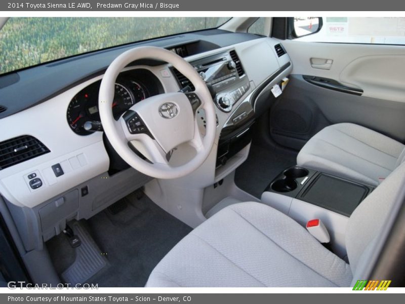  2014 Sienna LE AWD Bisque Interior