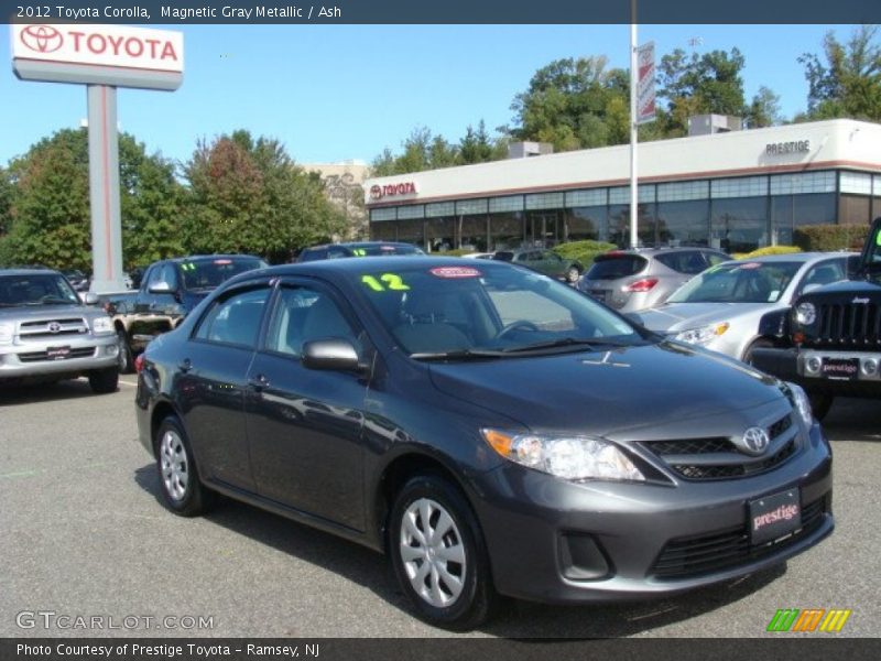 Magnetic Gray Metallic / Ash 2012 Toyota Corolla