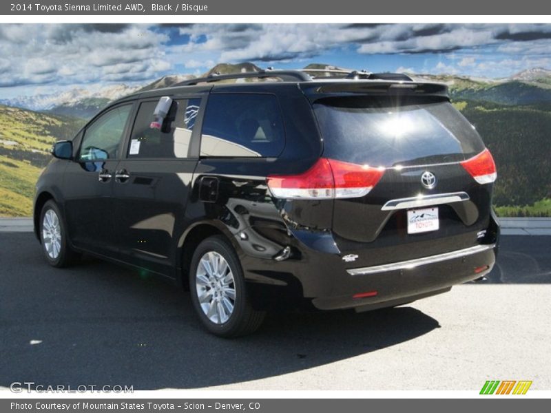 Black / Bisque 2014 Toyota Sienna Limited AWD