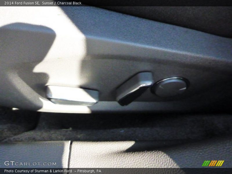 Sunset / Charcoal Black 2014 Ford Fusion SE