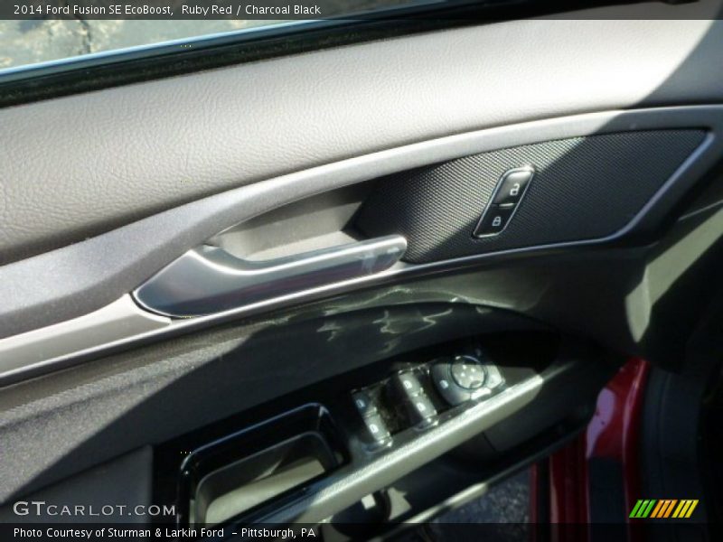 Ruby Red / Charcoal Black 2014 Ford Fusion SE EcoBoost
