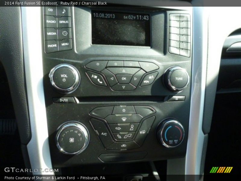 Ruby Red / Charcoal Black 2014 Ford Fusion SE EcoBoost