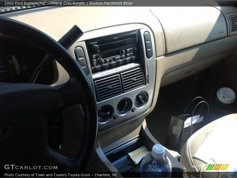 Mineral Grey Metallic / Medium Parchment Beige 2003 Ford Explorer XLT