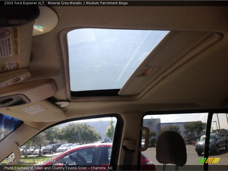 Mineral Grey Metallic / Medium Parchment Beige 2003 Ford Explorer XLT