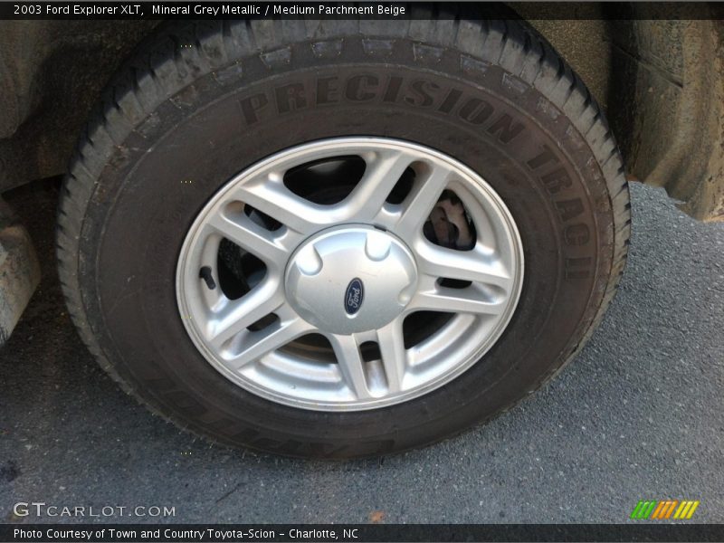 Mineral Grey Metallic / Medium Parchment Beige 2003 Ford Explorer XLT