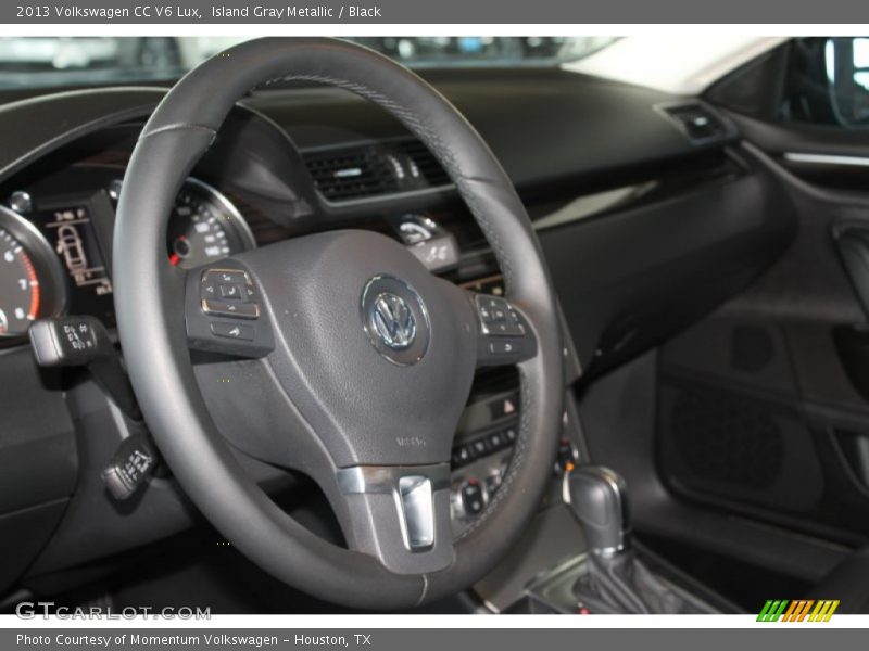 Island Gray Metallic / Black 2013 Volkswagen CC V6 Lux