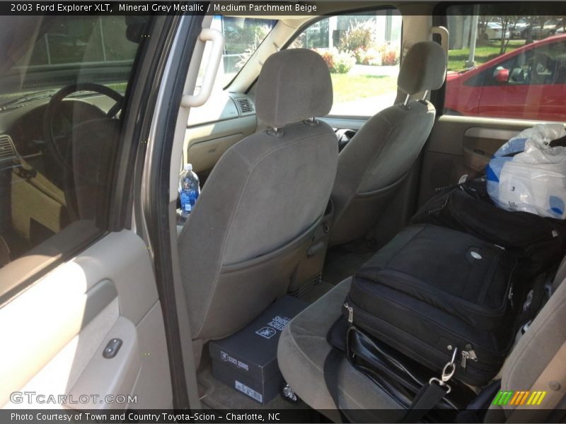 Mineral Grey Metallic / Medium Parchment Beige 2003 Ford Explorer XLT