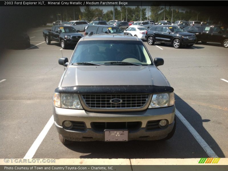 Mineral Grey Metallic / Medium Parchment Beige 2003 Ford Explorer XLT